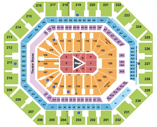 seating chart for Footprint Center - CenterStage - eventticketscenter.com