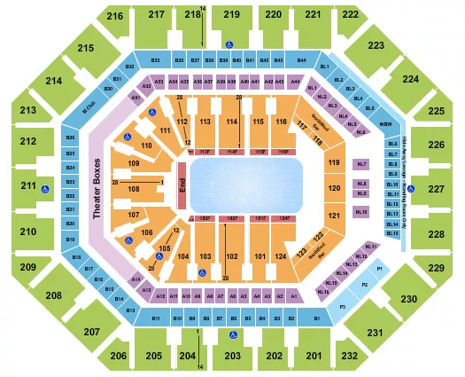 seating chart for Footprint Center - Disney On Ice 2 - eventticketscenter.com