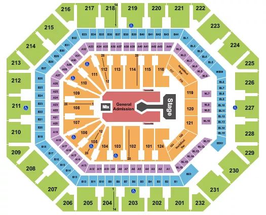 seating chart for Footprint Center - Don Toliver - eventticketscenter.com