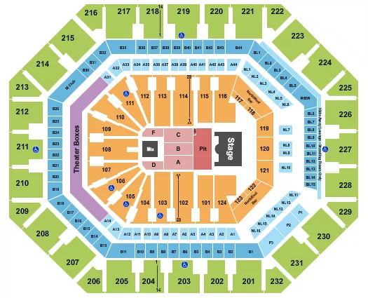 seating chart for Mortgage Matchup Center - Endstage GA Pit 2 - eventticketscenter.com