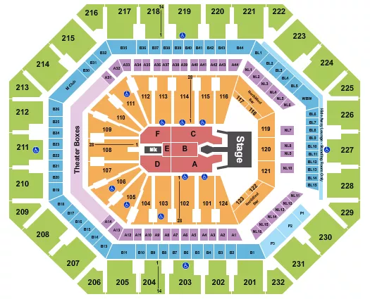seating chart for Footprint Center - Tim McGraw 2023 - eventticketscenter.com