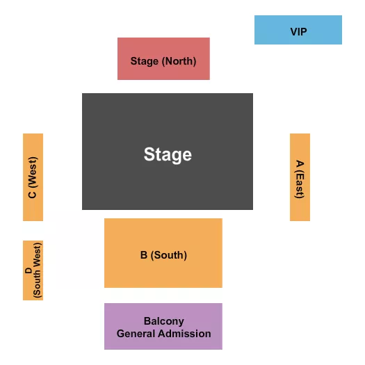 seating chart for Forbes Theater at 500 Pearl - Wrestling - eventticketscenter.com