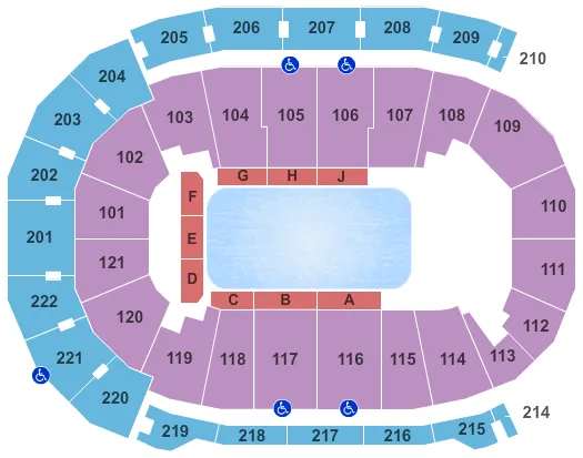 seating chart for Ford Center - IN - Disney On Ice - eventticketscenter.com