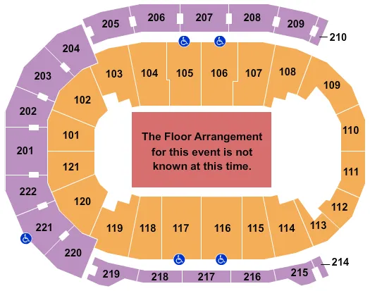 seating chart for Ford Center - IN - Generic Floor - eventticketscenter.com