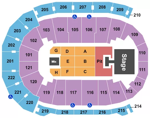 seating chart for Ford Center - IN - Jason Aldean - eventticketscenter.com