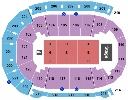seating chart for Ford Center - IN - Jeff Dunham - eventticketscenter.com