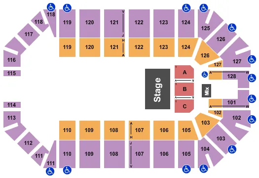 seating chart for Ford Park Arena - PJ Masks - eventticketscenter.com