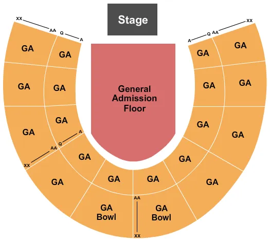seating chart for Forest Hills Stadium - All General Admission 2 - eventticketscenter.com
