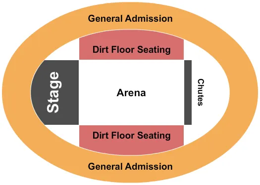 seating chart for Forrest County Multipurpose Center - GA & Dirt Floor - eventticketscenter.com
