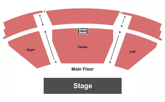 seating chart for Forsyth County Arts Center - End Stage - eventticketscenter.com