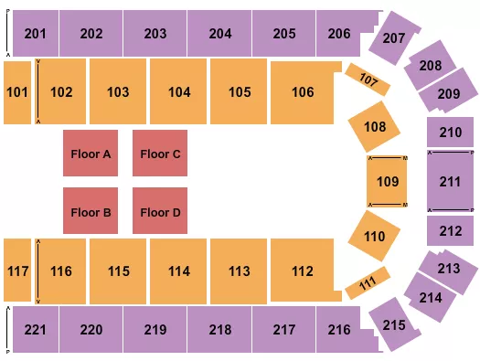 seating chart for Fort Bend County Epicenter - Tucker Carlson - eventticketscenter.com