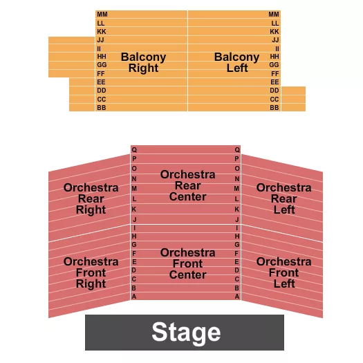 seating chart for Fort Peck Theatre - Endstage - eventticketscenter.com