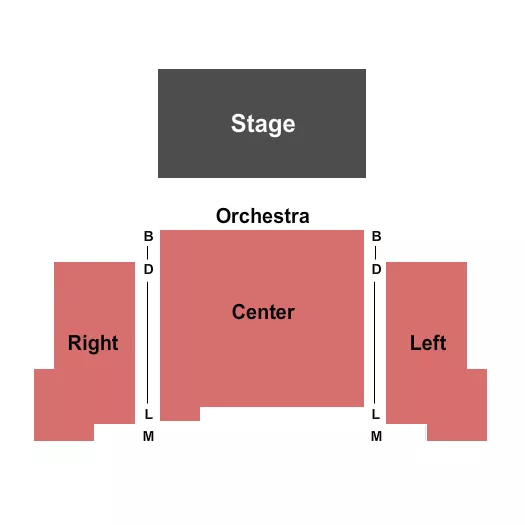 seating chart for Fort Salem Theater - End Stage - eventticketscenter.com