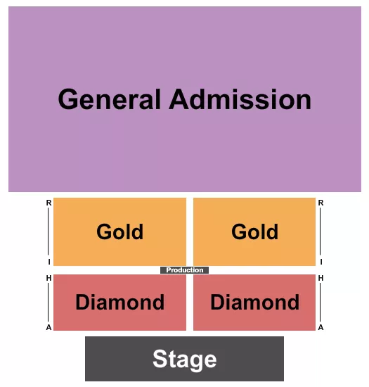seating chart for Fortune Bay Resort Casino - GA/Diamond/Gold - eventticketscenter.com
