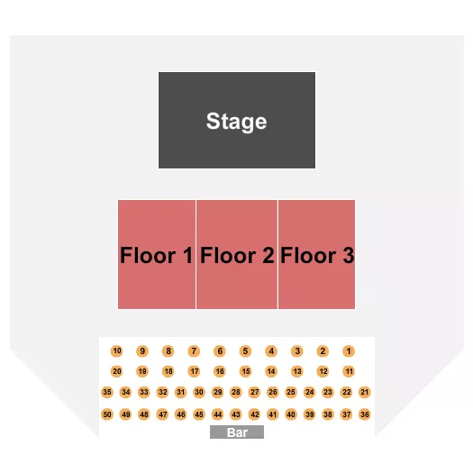 seating chart for Forum River Center Arena - Endstage VIP Tables - eventticketscenter.com
