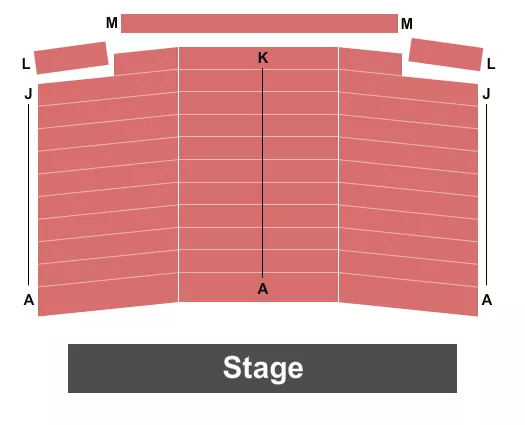 seating chart for Frank Venables Theatre - End Stage - eventticketscenter.com