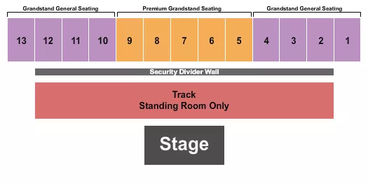 seating chart for Franklin County Fairgrounds - NY - Track/Premium/General - eventticketscenter.com