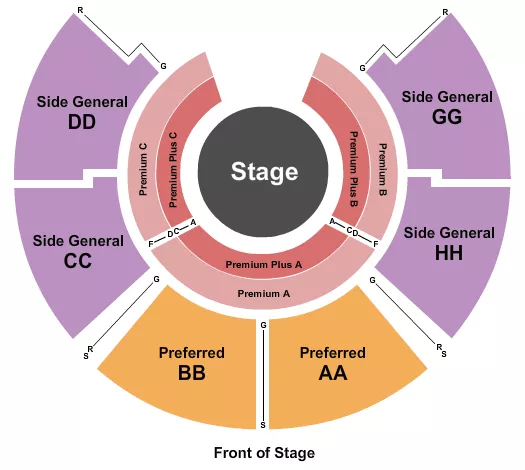 seating chart for Franklin Music Hall - Circus Vazquez - eventticketscenter.com
