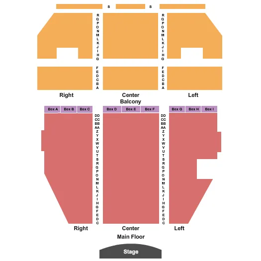 seating chart for Frauenthal Center For The Performing Arts - End Stage - eventticketscenter.com