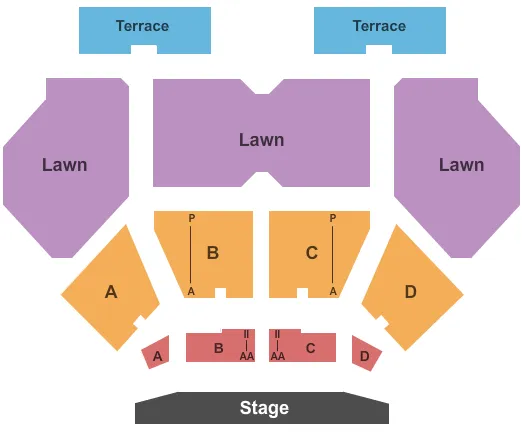 seating chart for Fraze Pavilion - End Stage - eventticketscenter.com