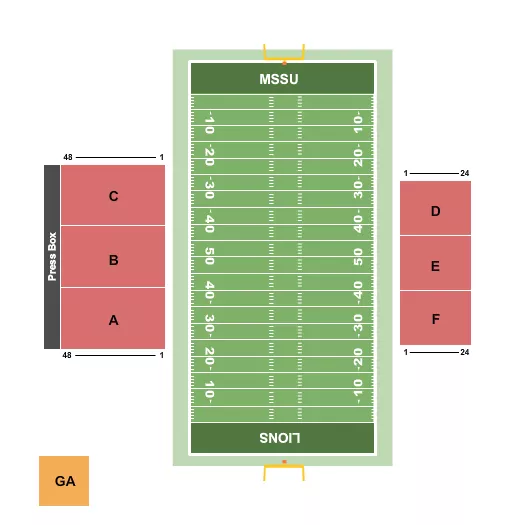 Football Seating Map