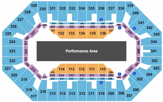 seating chart for Freedom Hall At Kentucky State Fair - Performance Area - eventticketscenter.com