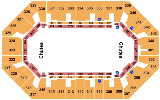 seating chart for Freedom Hall At Kentucky State Fair - Rodeo - eventticketscenter.com