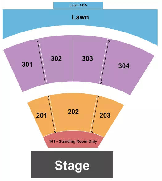 seating chart for Freeman Arts Pavilion - Endstage GA Floor - eventticketscenter.com