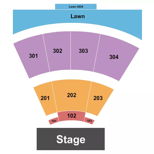 seating chart for Freeman Arts Pavilion - Endstage RSV - Numbers - eventticketscenter.com