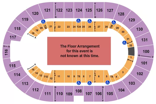 seating chart for Freeman Coliseum - Generic Floor - eventticketscenter.com