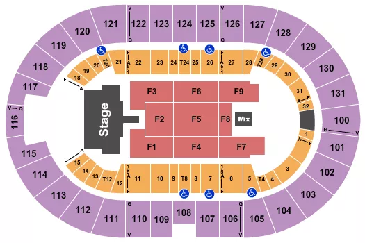 seating chart for Freeman Coliseum - Santa Fe Klan - eventticketscenter.com
