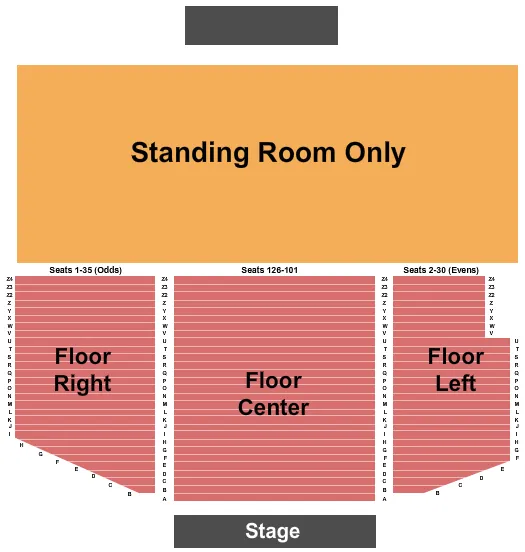 seating chart for Freeman Arts Pavilion - End Stage - eventticketscenter.com