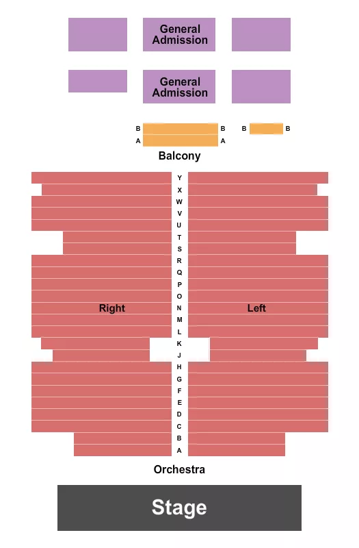 seating chart for Fremont Presbyterian Church - Endstage - eventticketscenter.com
