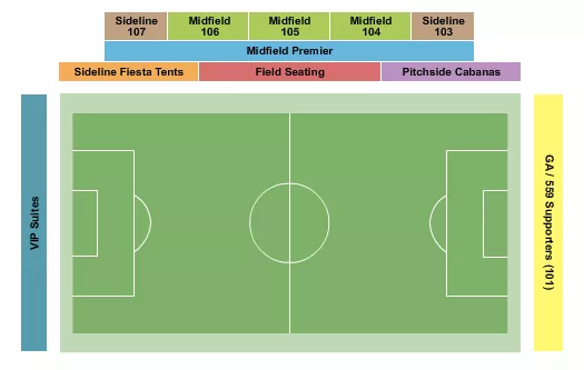 seating chart for Fresno State Soccer Stadium - Soccer - eventticketscenter.com