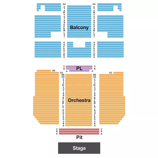 seating chart for Frontier Center for the Performing Arts - End Stage - eventticketscenter.com