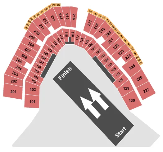 seating chart for ESL Ballpark - Nitro Circus - eventticketscenter.com