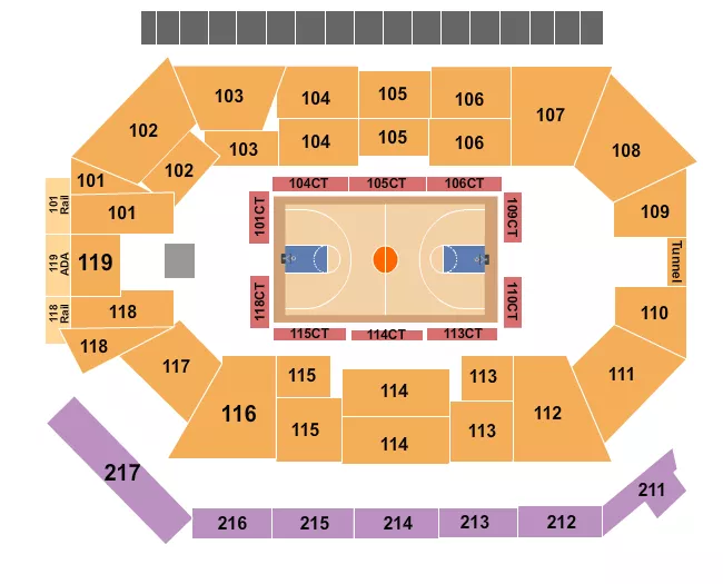 Basketball Seating Map