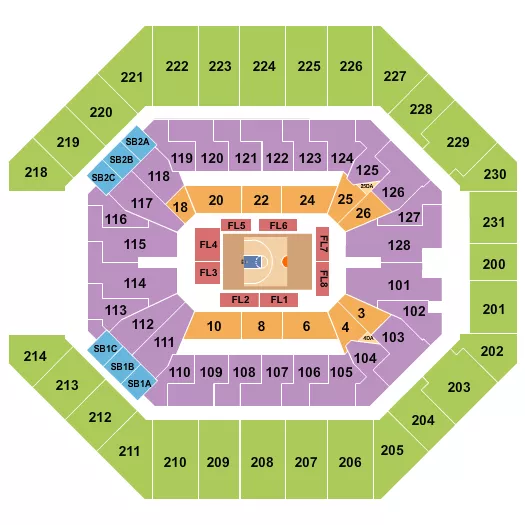 seating chart for Frost Bank Center - Basketball - Big3 - eventticketscenter.com