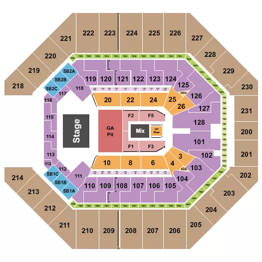 seating chart for Frost Bank Center - Breaking Benjamin - eventticketscenter.com