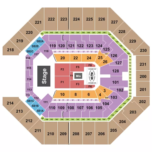 seating chart for Frost Bank Center - Carin Leon - eventticketscenter.com