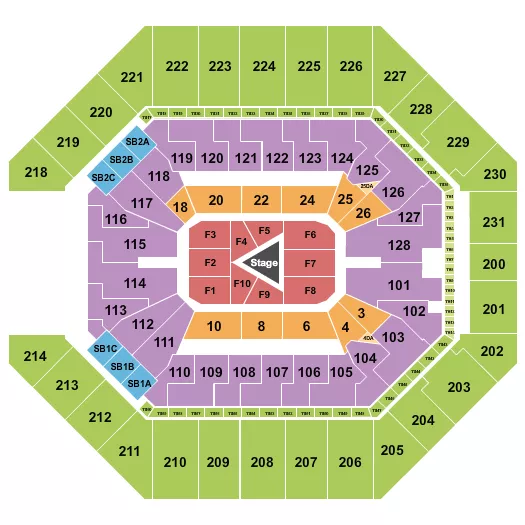 seating chart for Frost Bank Center - Center Stage 2 - eventticketscenter.com