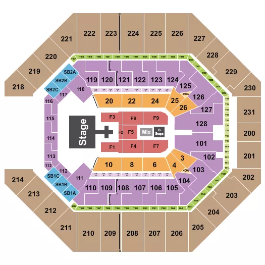seating chart for Frost Bank Center - Def Leppard - eventticketscenter.com