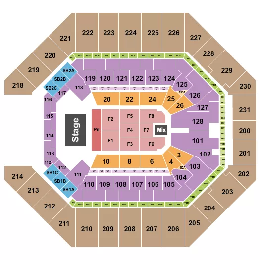 seating chart for Frost Bank Center - Endstage - Small Pit - eventticketscenter.com