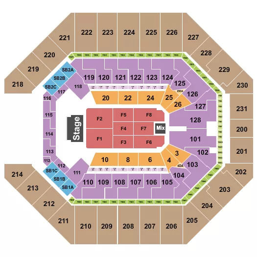 seating chart for Frost Bank Center - Endstage 7 - eventticketscenter.com