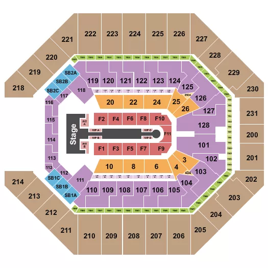 seating chart for Frost Bank Center - Jennifer Lopez 2024 - eventticketscenter.com