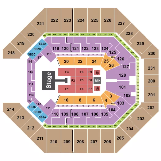 seating chart for Frost Bank Center - Jonas Brothers - eventticketscenter.com
