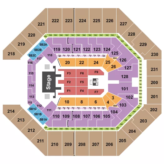 seating chart for Frost Bank Center - Mana - eventticketscenter.com