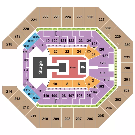 seating chart for Frost Bank Center - NCT 127 - eventticketscenter.com