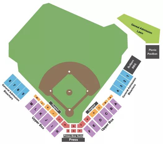 seating chart for Funko Field At Everett Memorial Stadium - Baseball - eventticketscenter.com
