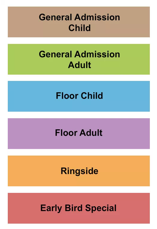 seating chart for Bourgeois Community Centre - Canada's Circus - eventticketscenter.com